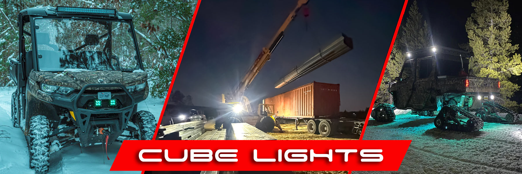 CUBE DUALLYS FOG LED DRIVING LIGHTS 3 INCH BUMPER AMERICA TEXAS