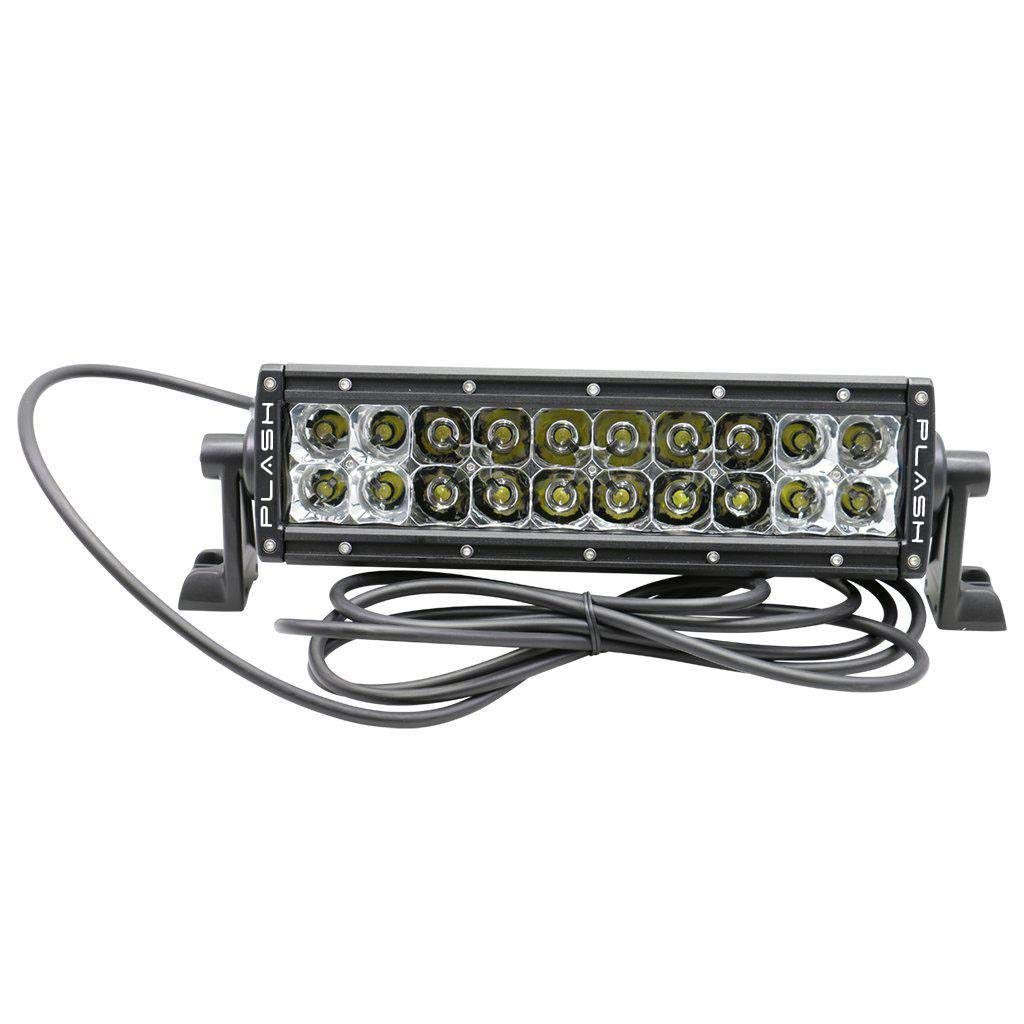 PLASH XX Series LED light bar with RL reflectors wiring harness on a white background