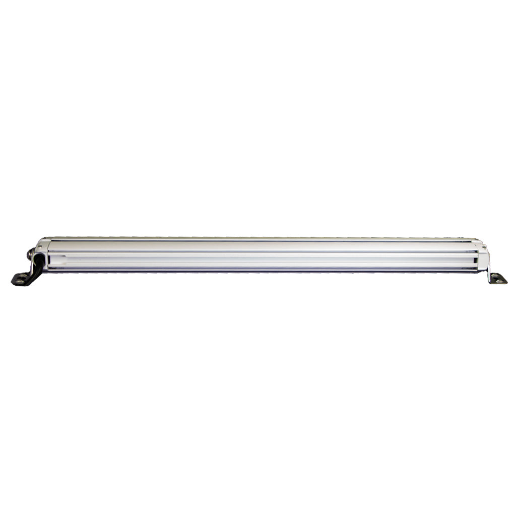 SRX2-Series Single Row White Housing LED Light Bar - 20" inch Center Console Boat Grab Rail Light