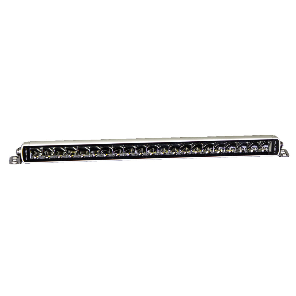 SRX2-Series Single Row White Housing LED Light Bar - 20" inch Center Console Boat Grab Rail Light