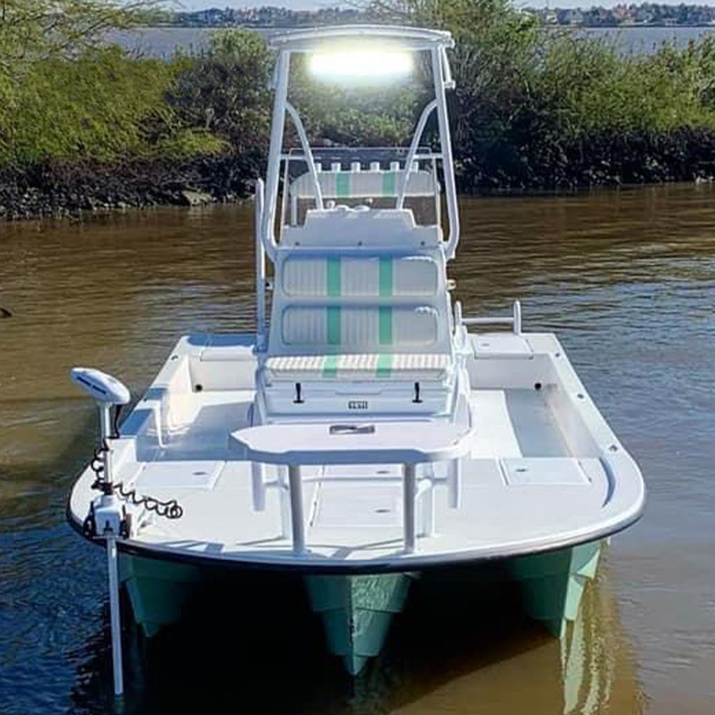 PlashLights 20 inch LED Light Bar Marine rated LED boat spreader t-top reverse saltwater grab rail