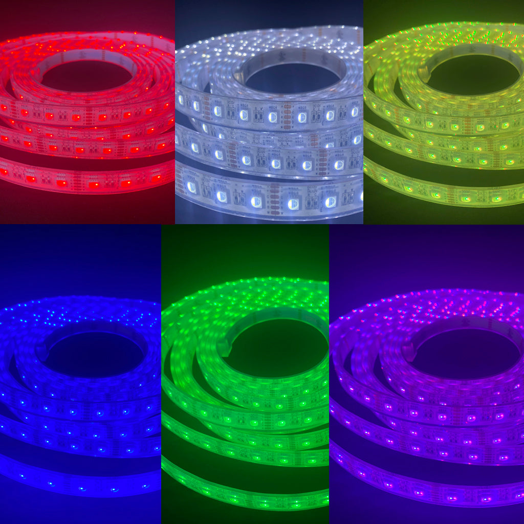 Waterproof Flexible Light Strip - IP68 - 24V RGBW Color Changing