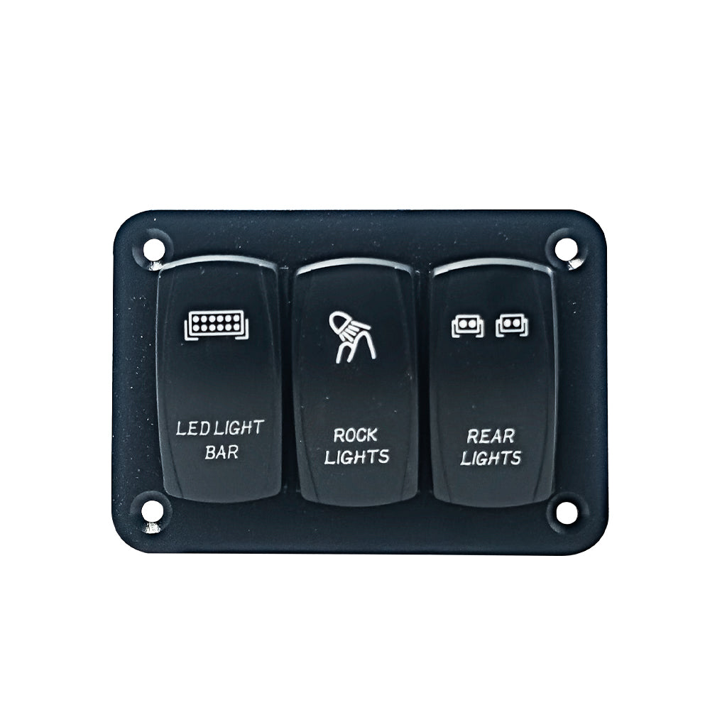 3 Switch Rocker Panel | Rock Lights | Light Bar | Rear Lights