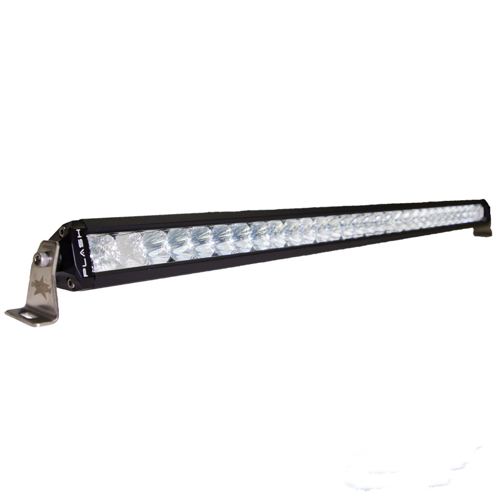 30" Single Row LED Light Bar Light On