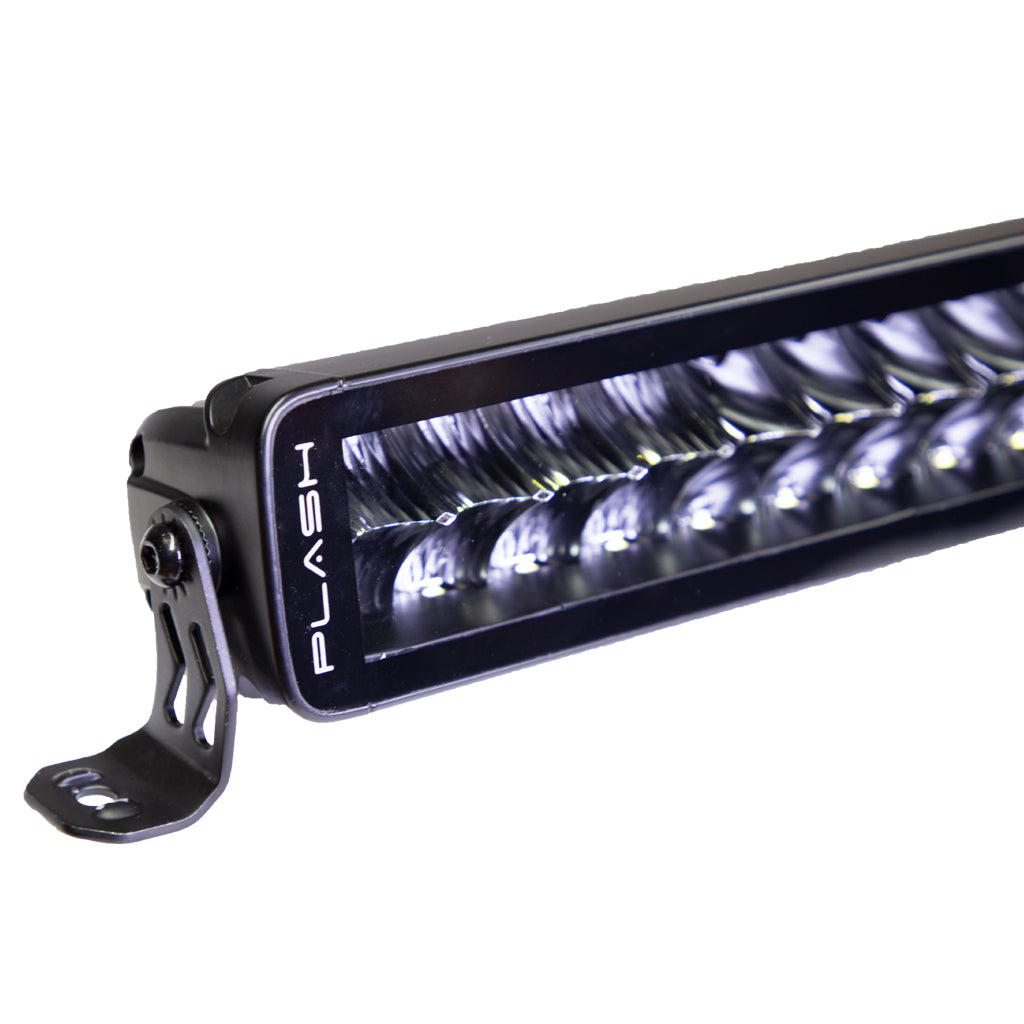 X2-Series LED Light Bar - 30" - Black Housing Close Up Side Boat Marine Lighting Beam Pattern