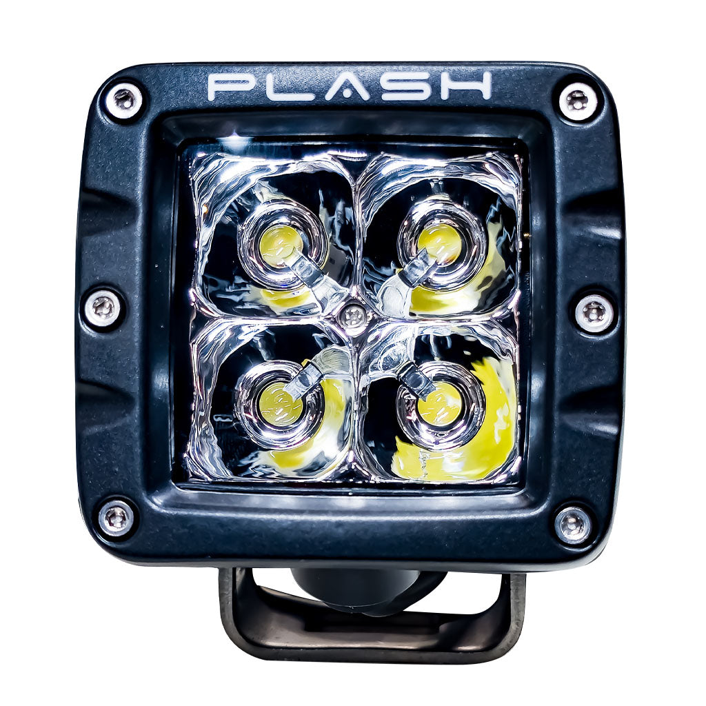 40W LED Cube Lights- 35° Linear Flood - Single RL Front View