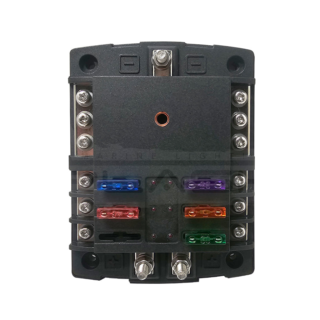 6-12 Way Waterproof Dual Input Fuse Box