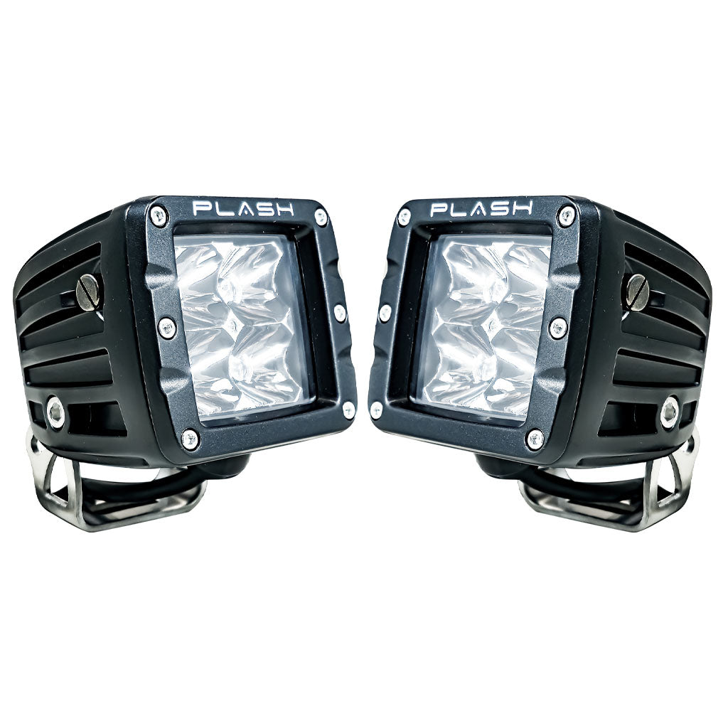 12W GREEN Cube Light Kit Headlight Driving Spot Linear Flood Bright