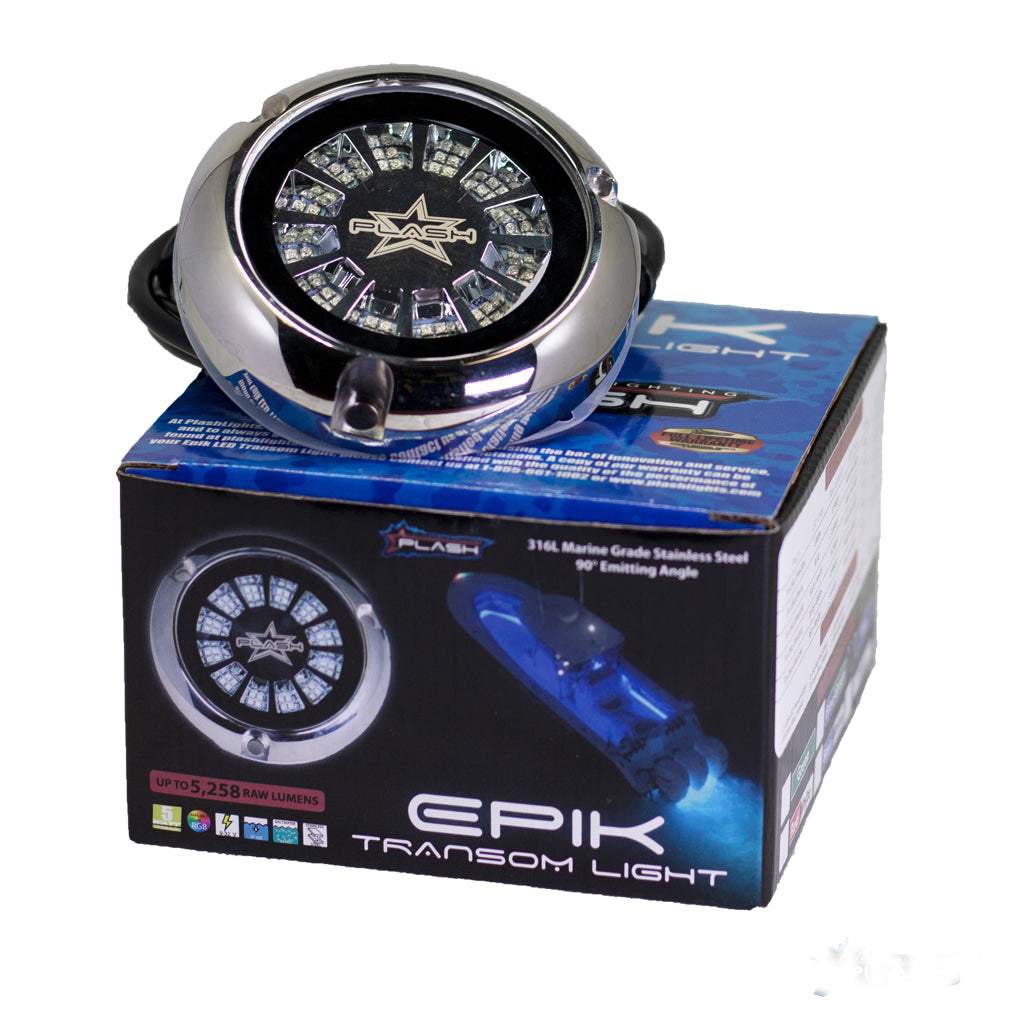 EPIK Underwater Transom Light - BLUE + WHITE