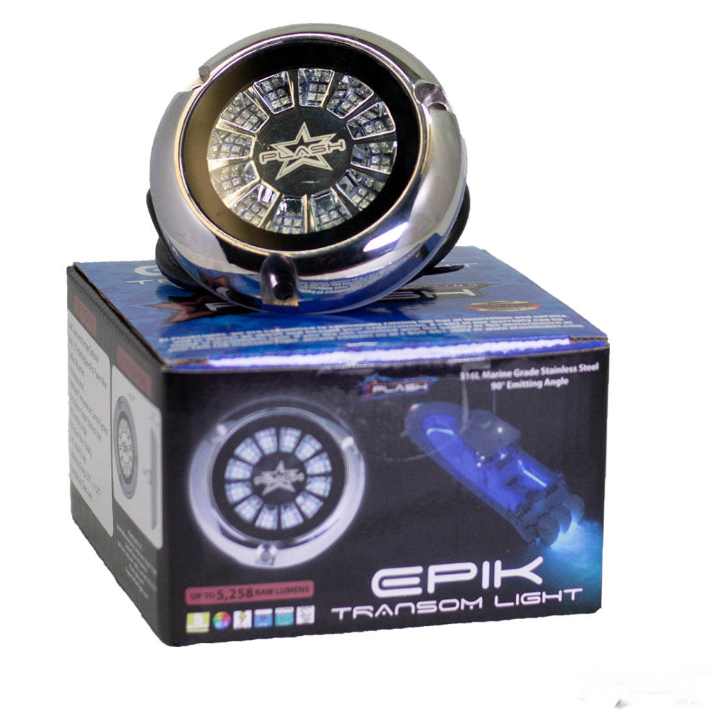 EPIK Underwater Transom Light - RED + WHITE