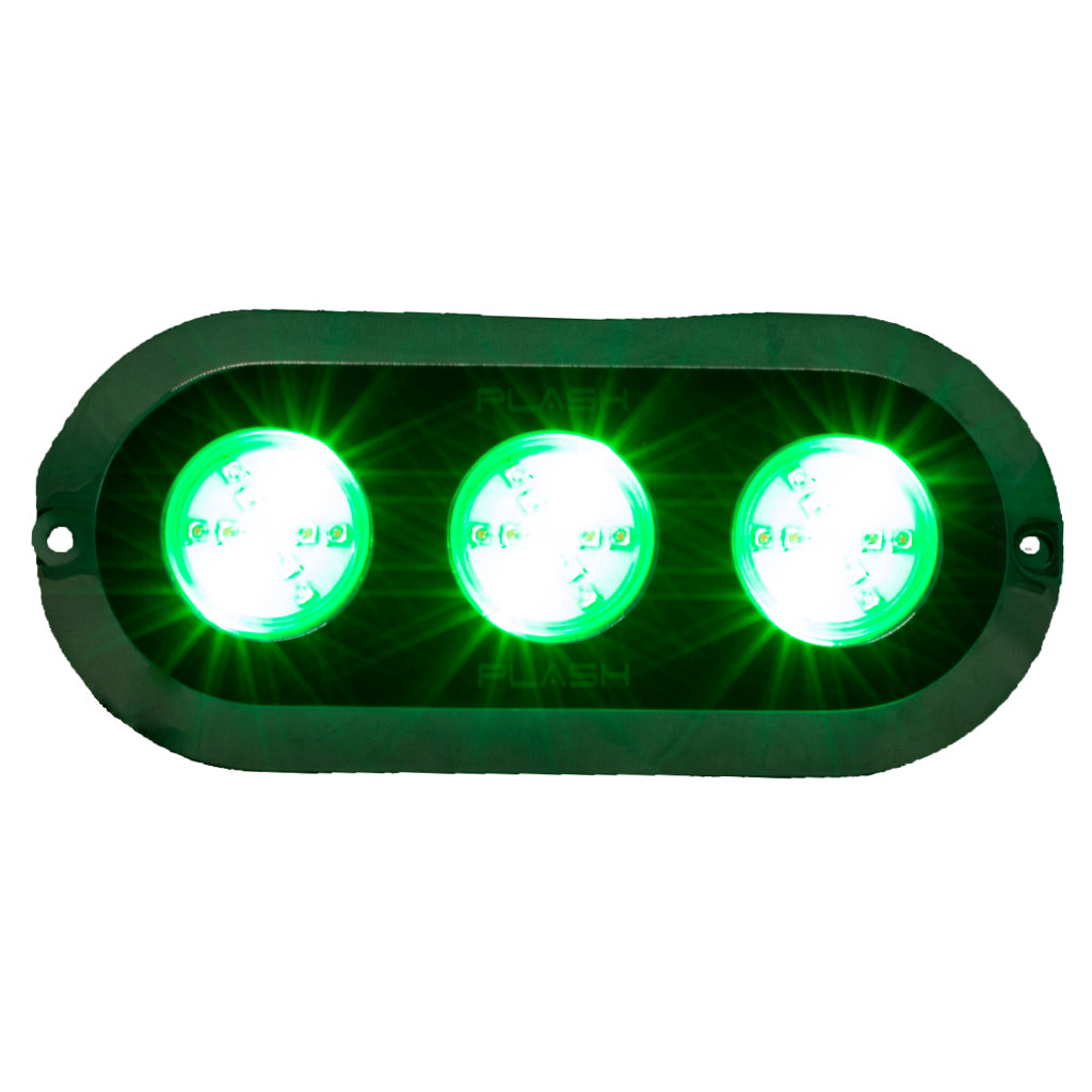 Grande 180W Underwater Transom Light - RGB Green Marine Boat Plash
