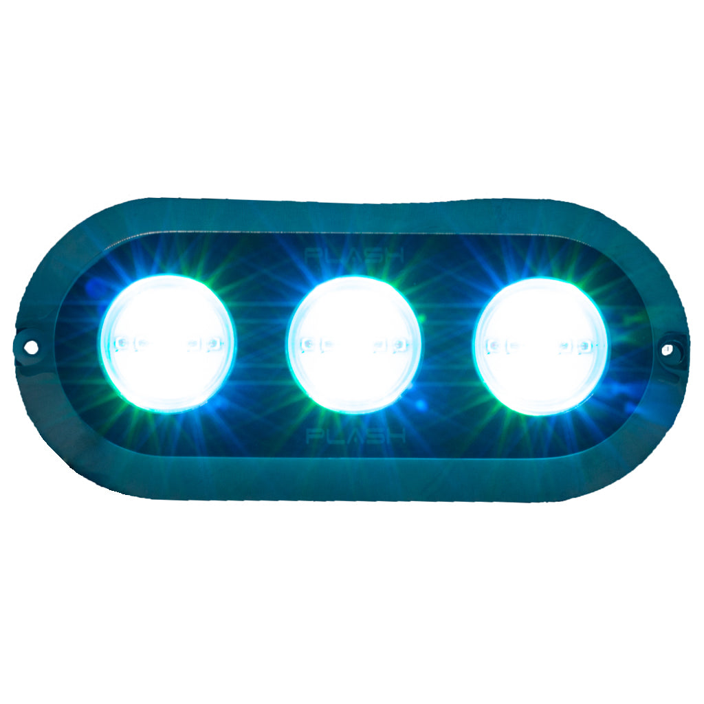 Grande 180W Underwater Transom Light - RGB Light Blue Marine Boat Plash