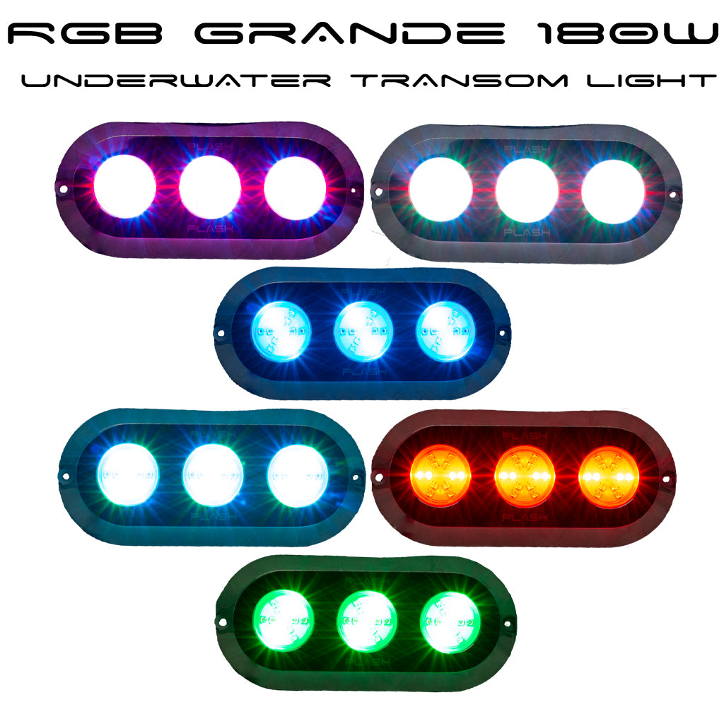 Marine Transom Lights for Boat Color Changing RGB Stainless Steel