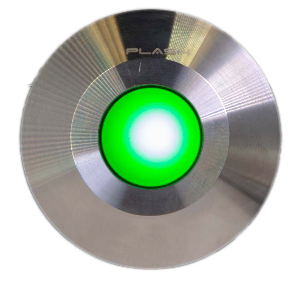Gravity LED Light - Stainless Steel - Green