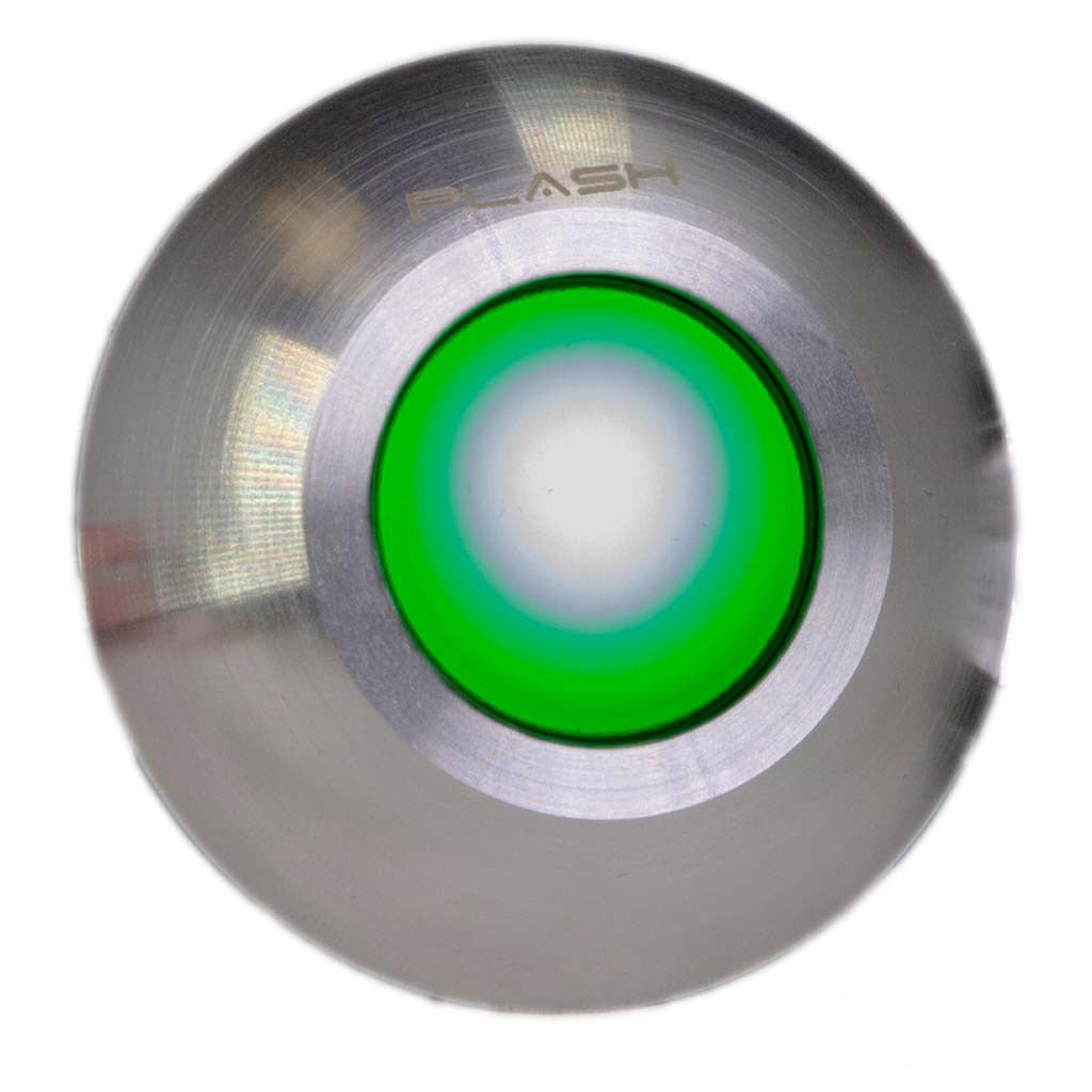 Gravity LED Light - Stainless Steel - Green