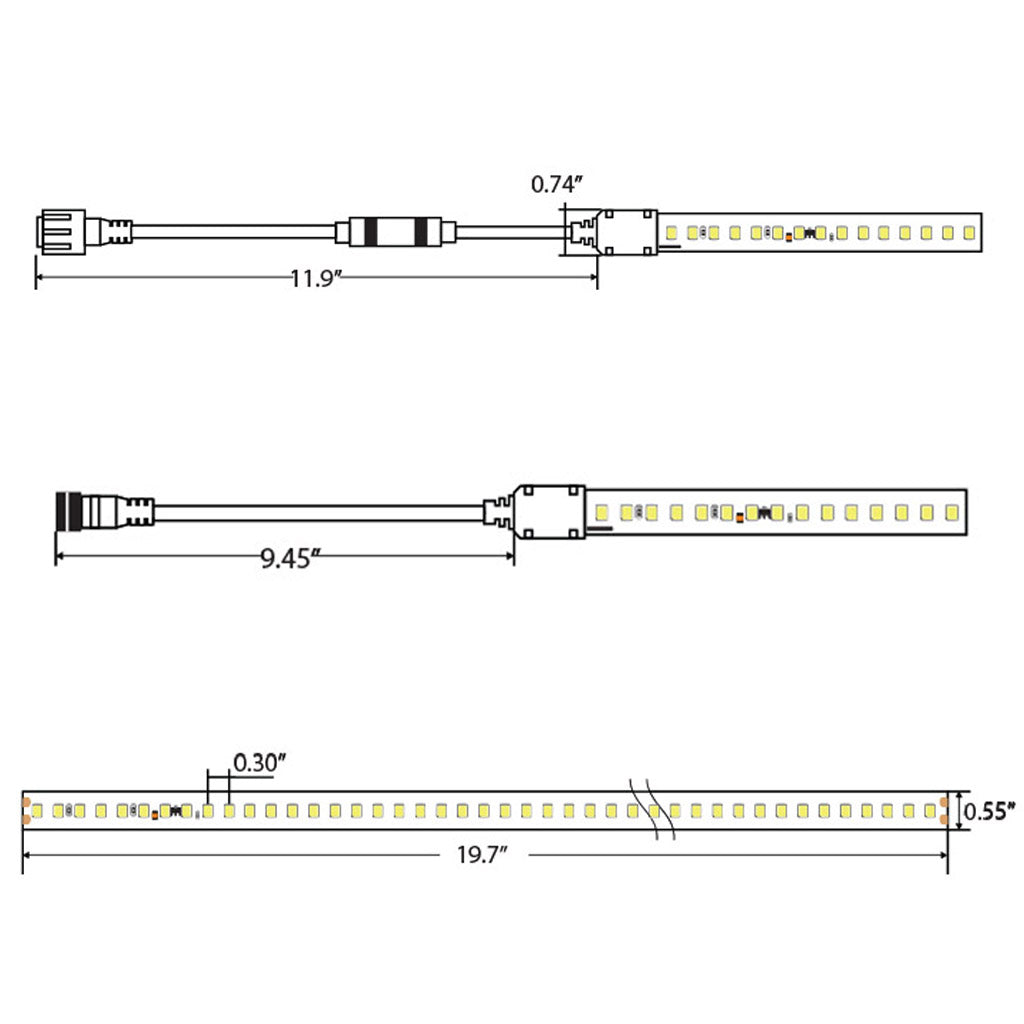Harsh Environment LED Strip Light - 120V AC