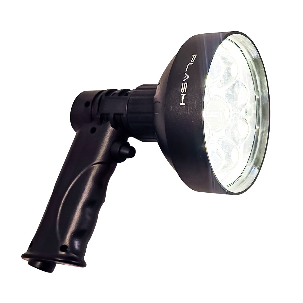 Junior handheld LED spotlight 2000 lumens pistol grip marine use