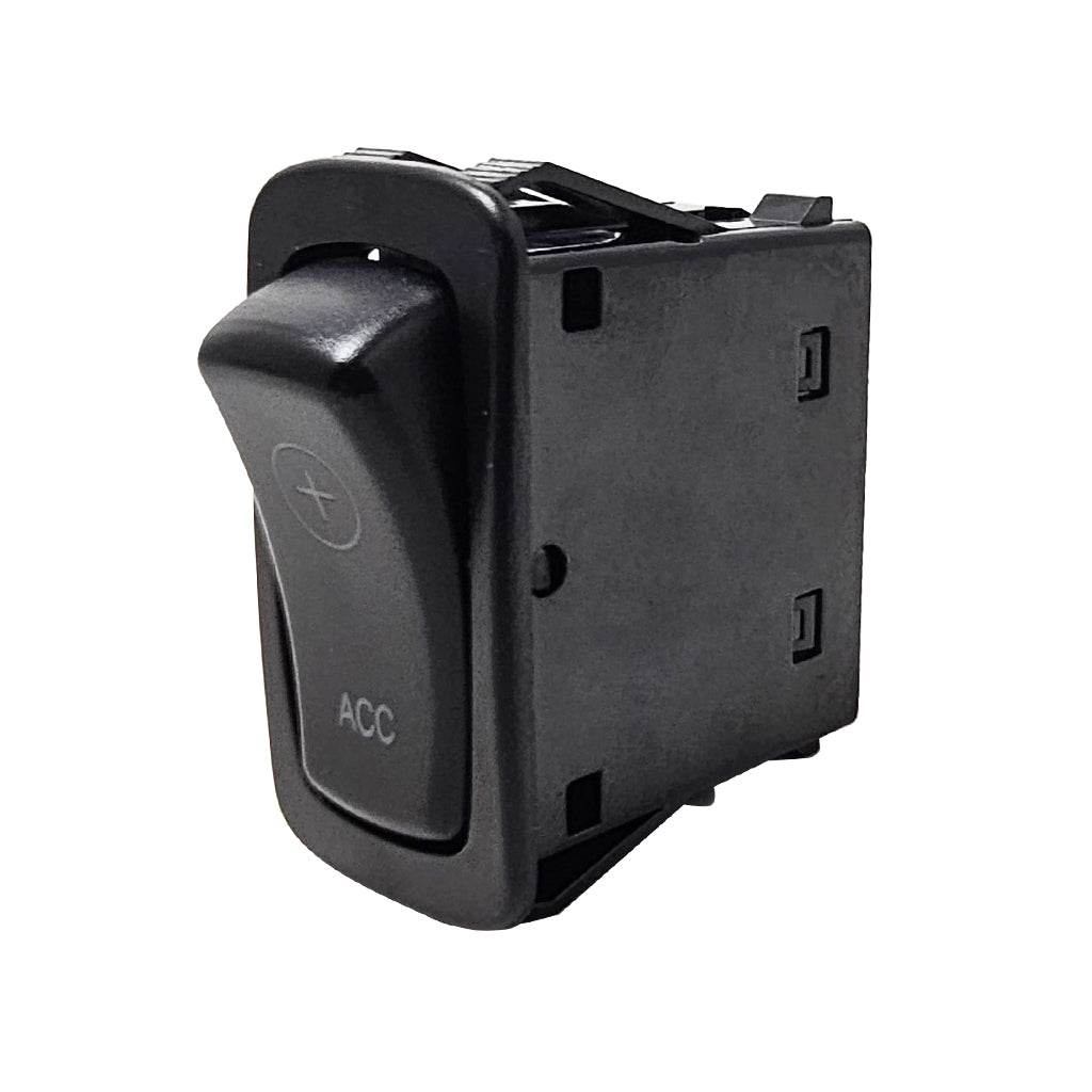 L Series Rocker Switch Black With Blue LED