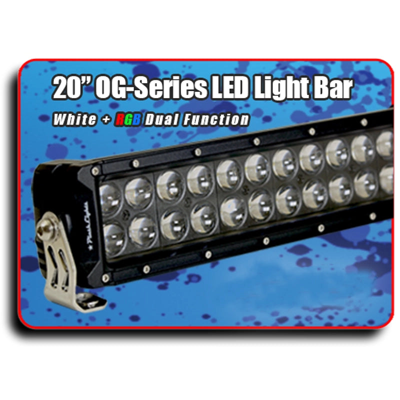 20" Blacked Out OG-Series LED Light Bar + RGB Backlighting