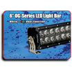6" Blacked Out OG-Series LED Light Bar + RGB Backlighting