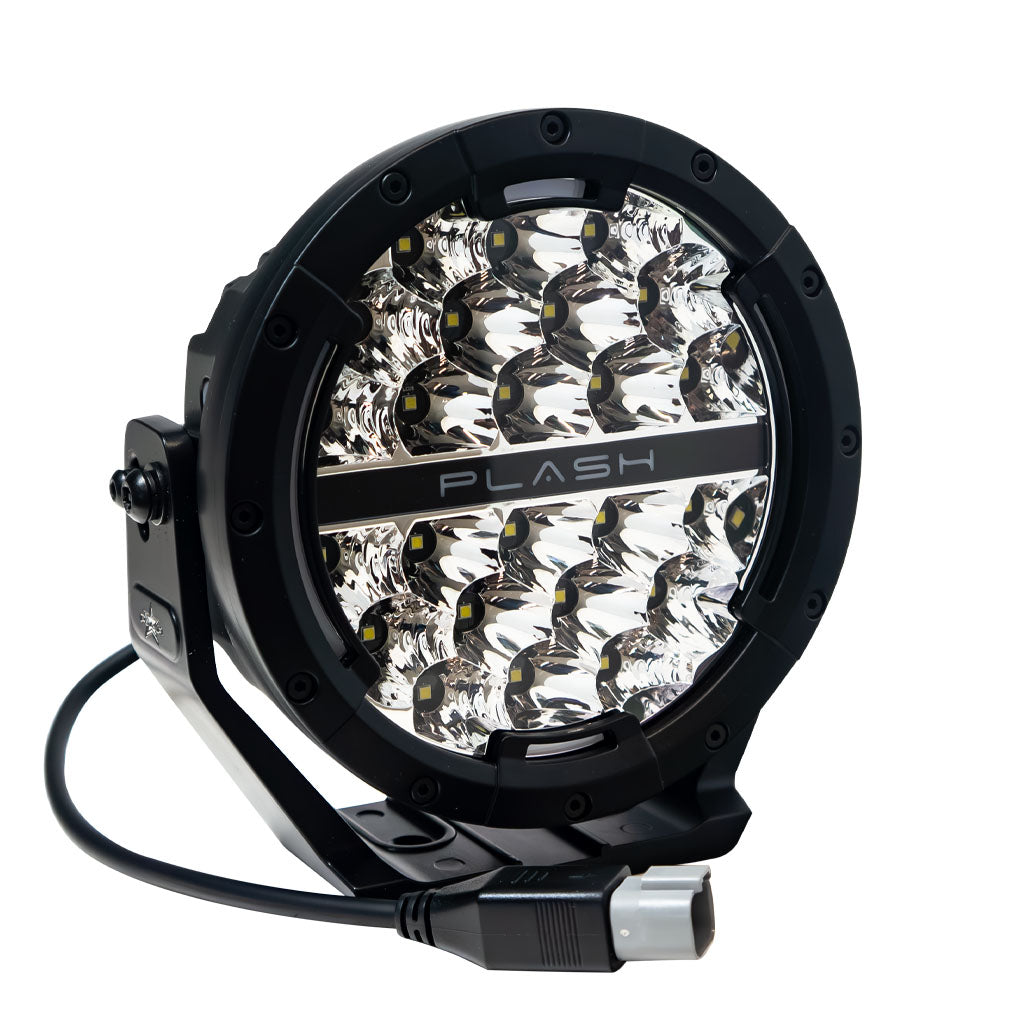 Plash Pearl 2- 7" Round Search Light Combo Beam