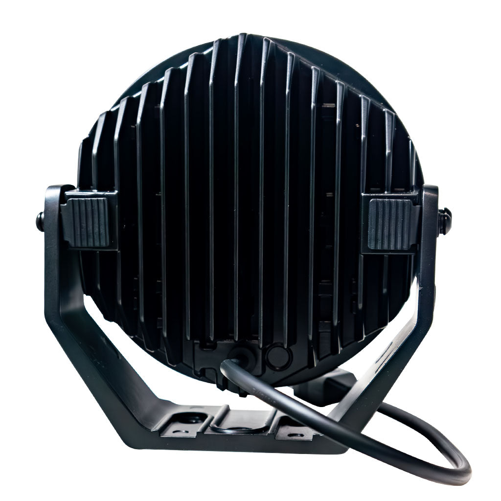 Plash Pearl 2- 7" Round Search Light Combo Beam Rear View