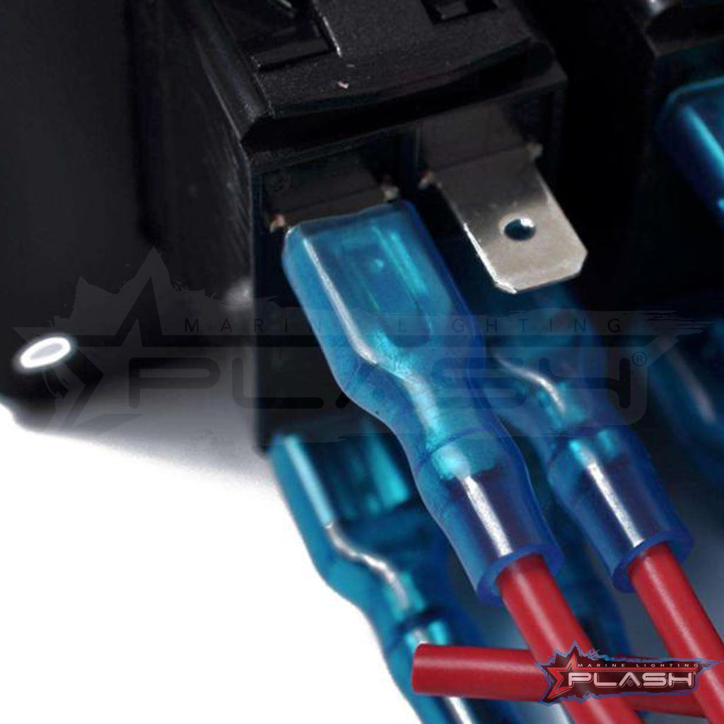 Three panel rocker switch panel waterproof, dustproof includes voltometer, dual usb charger