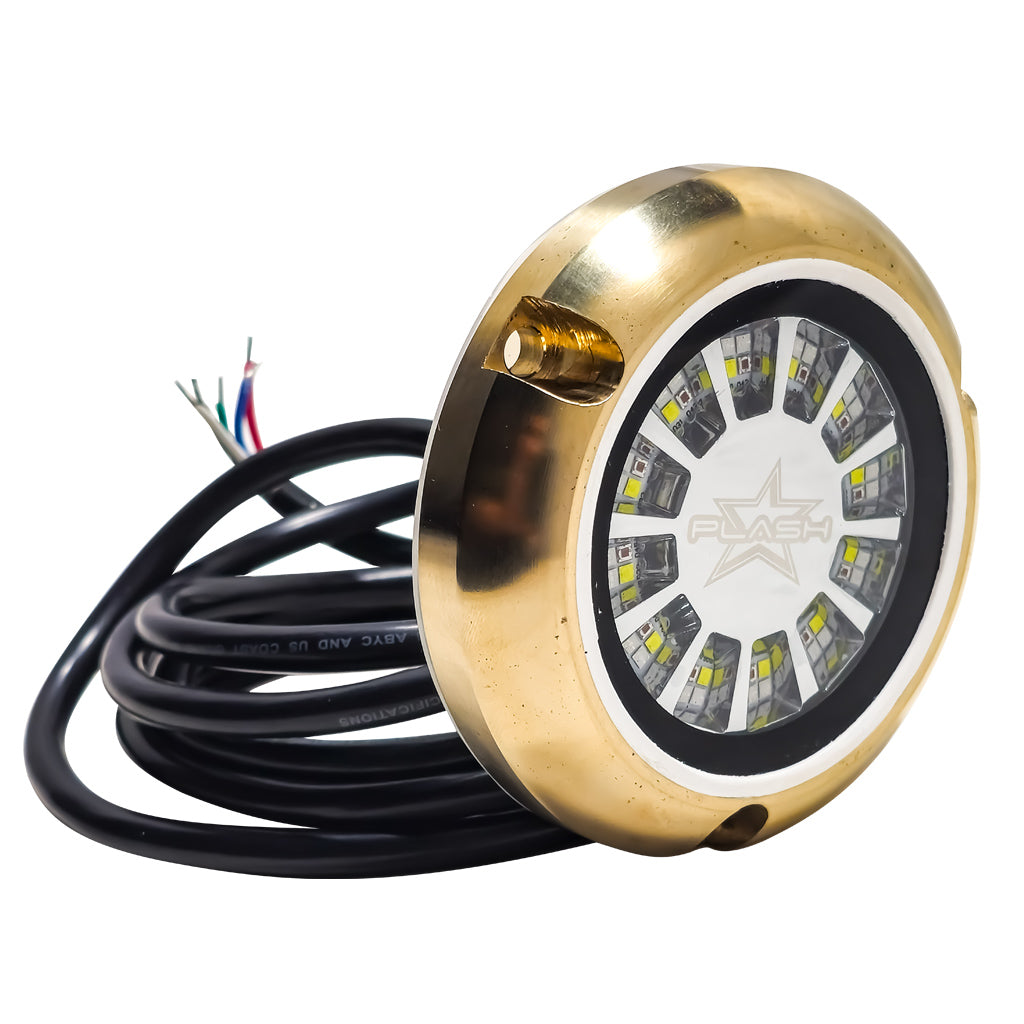 EPIK Underwater Transom Light- Brass Housing - RGBW- Single