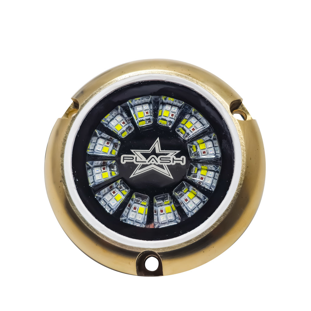 EPIK Underwater Transom Light- Brass Housing - RGBW- Single