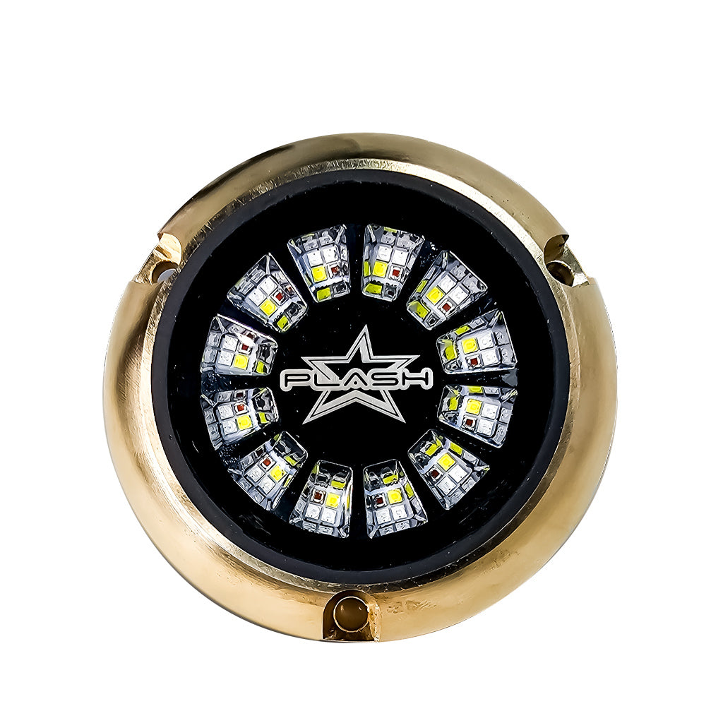 EPIK Underwater Transom Light- Brass Housing - RGBW- Single