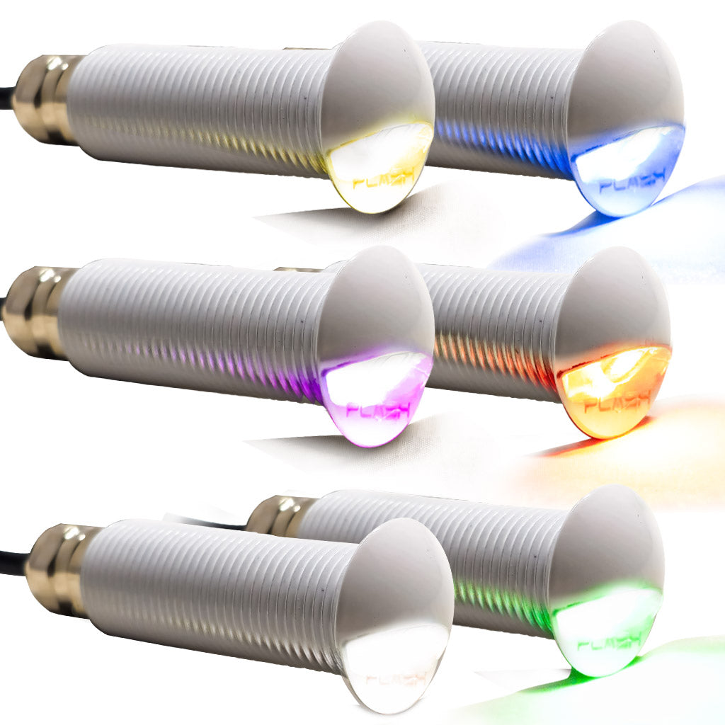 Flush Mounted LED Step Light - THREADED