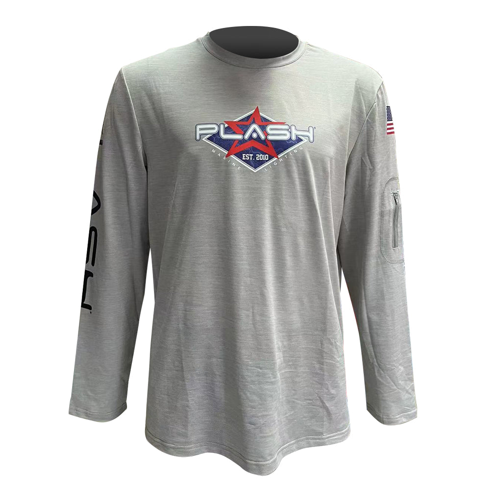 Plash Branded Long Sleeve Shirt With Sleeve Pocket