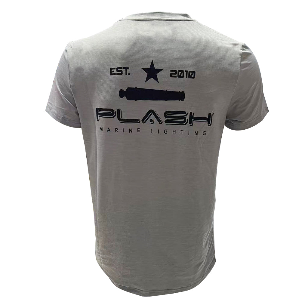 PLASH | Performance SS Fishing Shirts | Light Gray