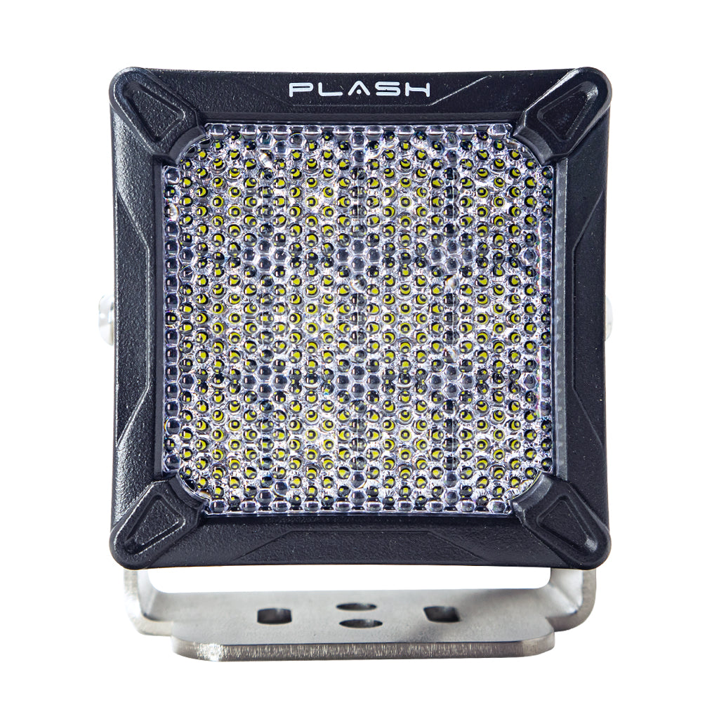 C2-Series LED Cube Light - 120W - Diffused Beam - Black Housing