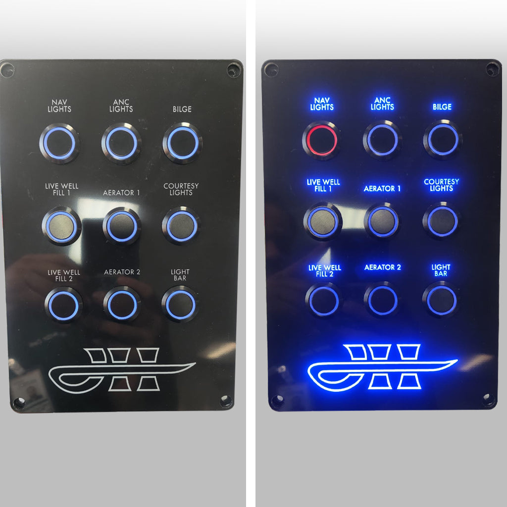 Revert Dual Output Marine Push Button Panel Installation