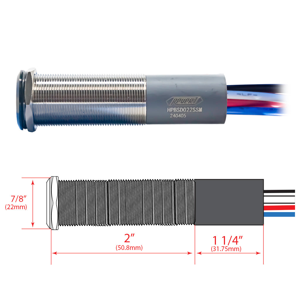 Harsh Environment Dual Output Marine Switches 3Ft Copper Tinned Marine Wire