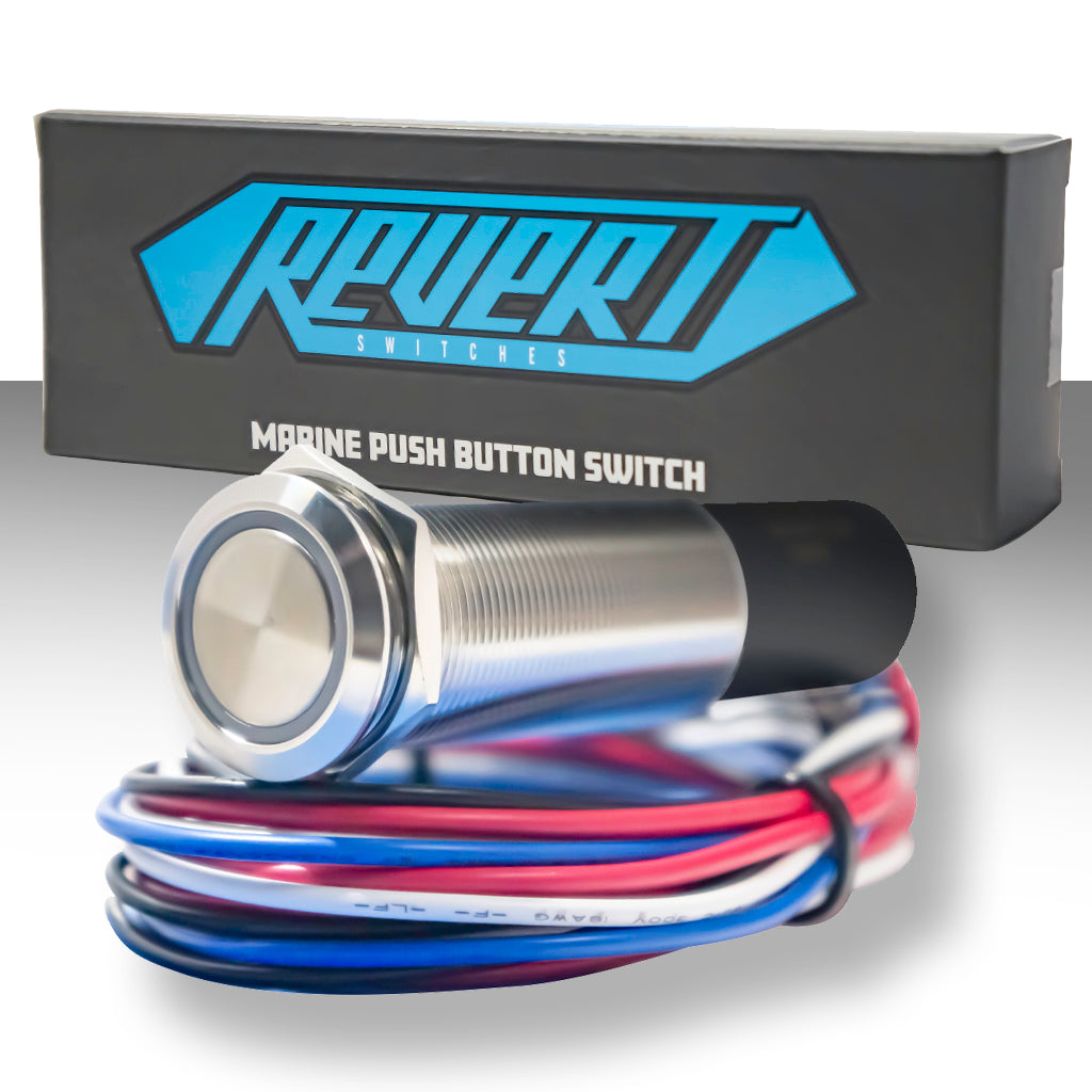 19MM Stainless Steel Dual Output Marine Switches Package