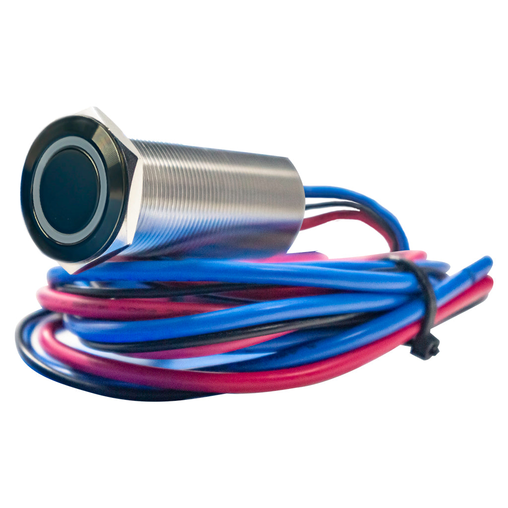 Black Stainless Steel Harsh Environment Marine Switch 22MM 3Ft Copper Tinned Marine Wire