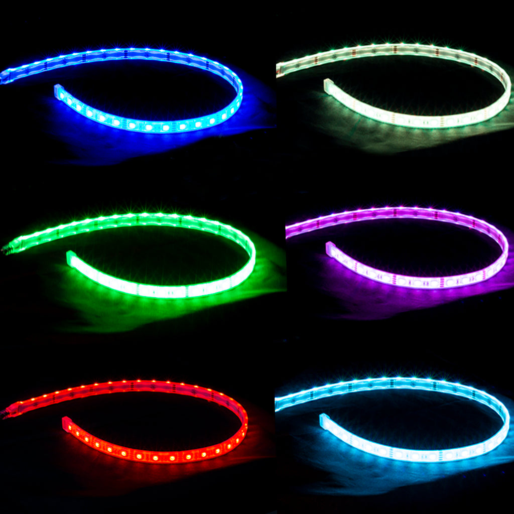 RGB Color Changing Strip Light for Boat Kayak Truck or Bar IP68 Marine Rated waterproof