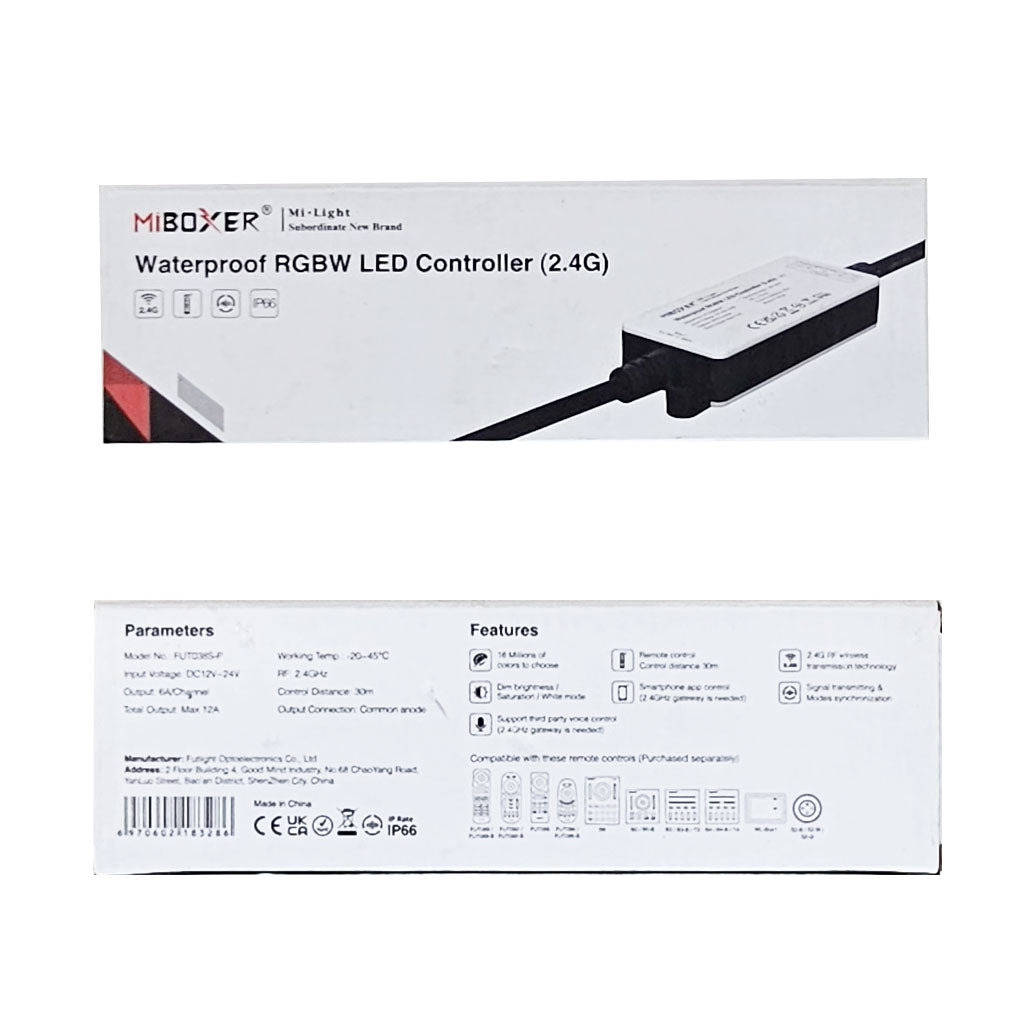 MiBoxer Wireless Controller & Receiver - Single Color / RGB / RGBW