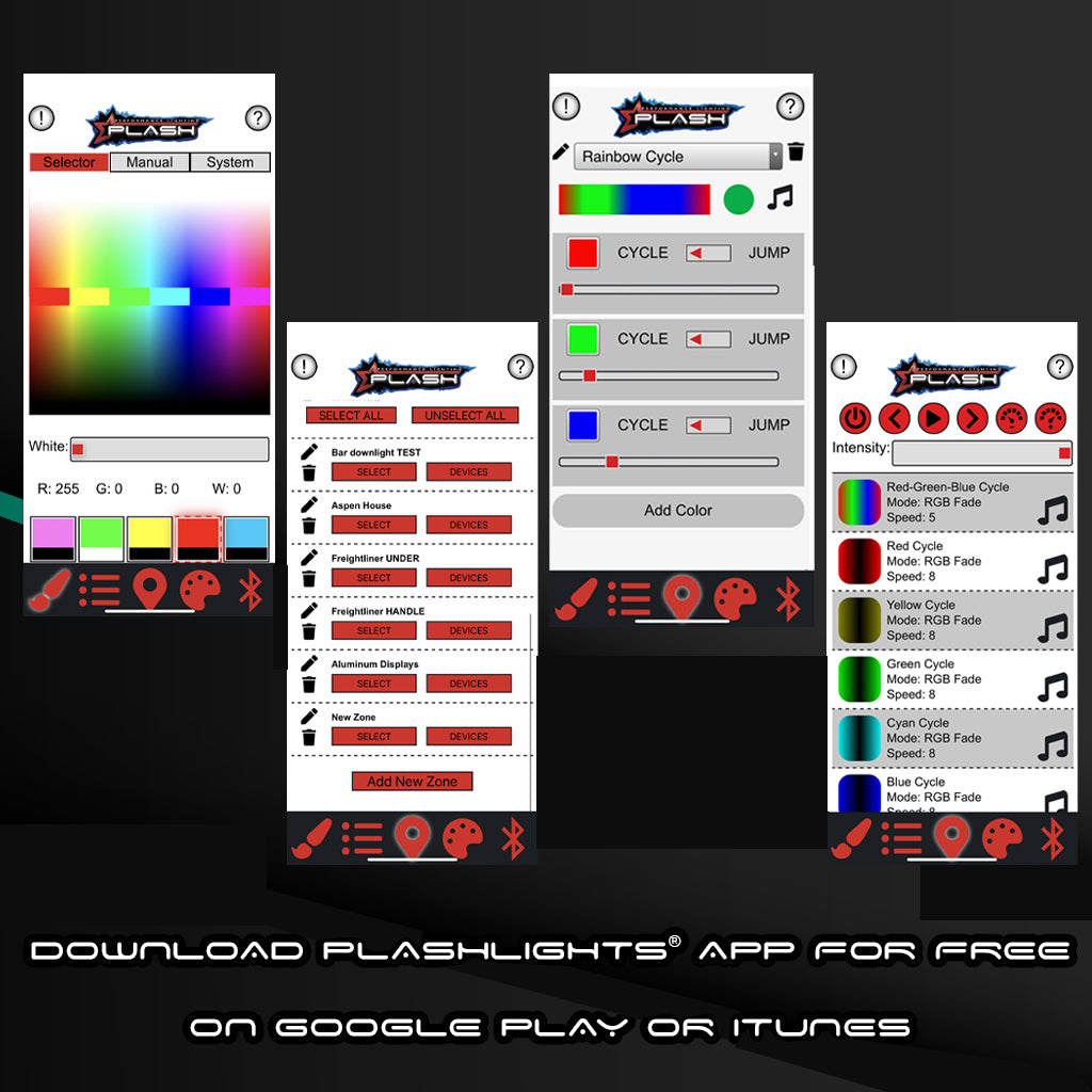 RGB RGBW Bluetooth Light Controller via phone app