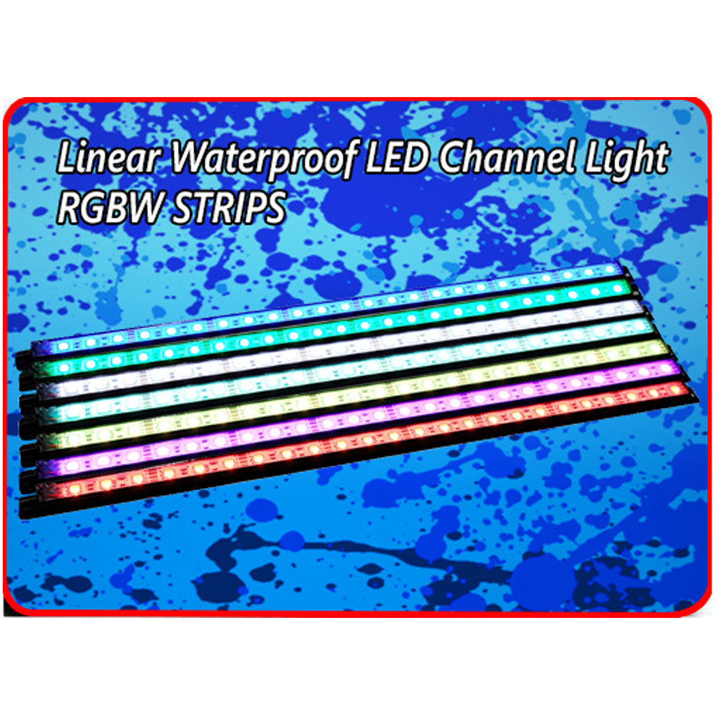 Linear Waterproof LED Channel Light Strips for RGBW