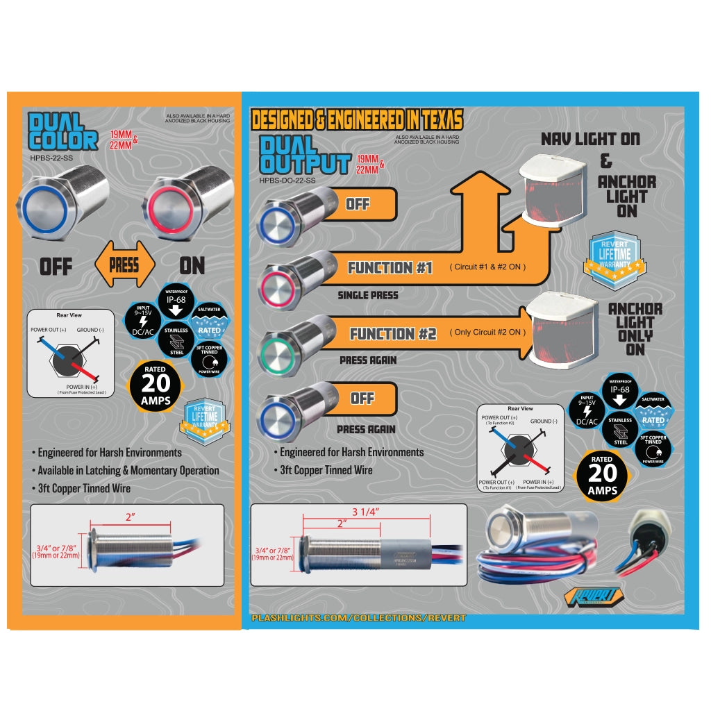 Revert | Marine Switches - Trifold Flyer