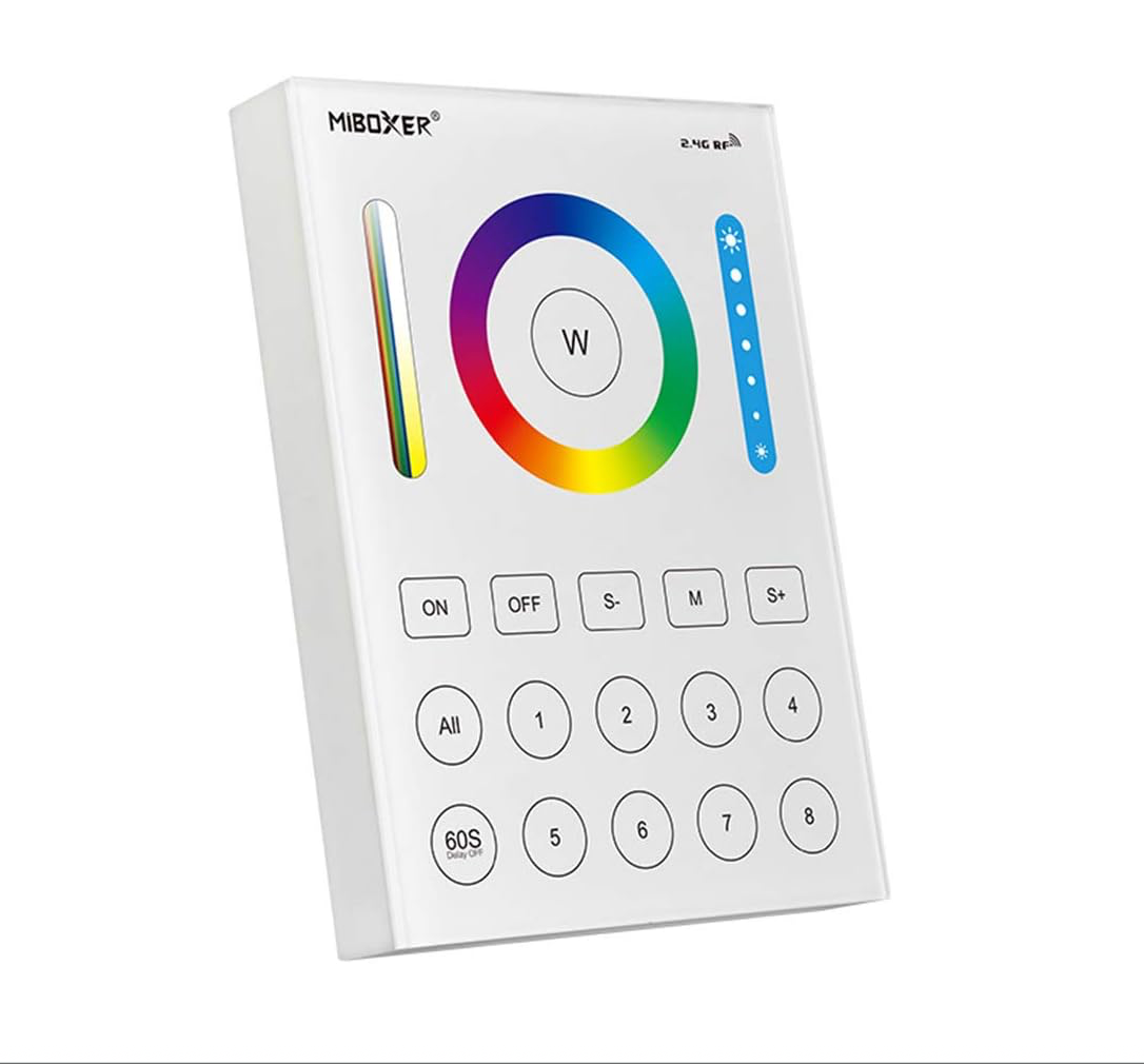 B8 MiBoxer 8-Zone RGB+CCT Wall Mounted Panel Controller