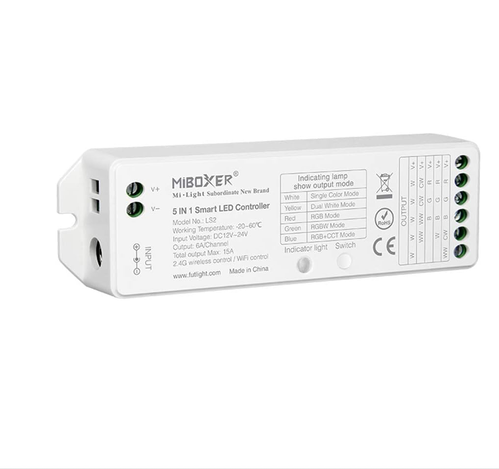 B8 MiBoxer 8-Zone RGB+CCT Wall Mounted Panel Controller