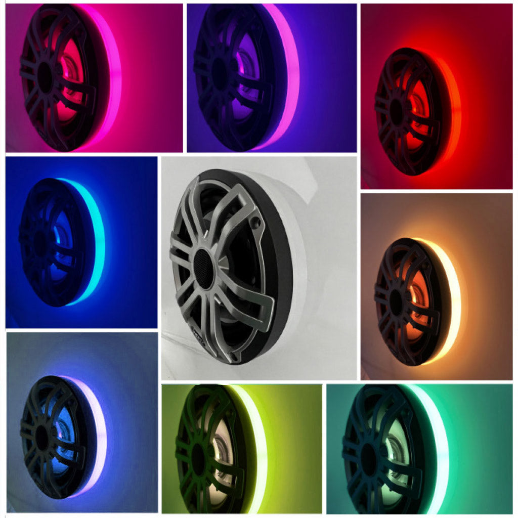 Plashlights Speaker Rings Illuminated, Extremely Bright RGB LED Collage Glow
