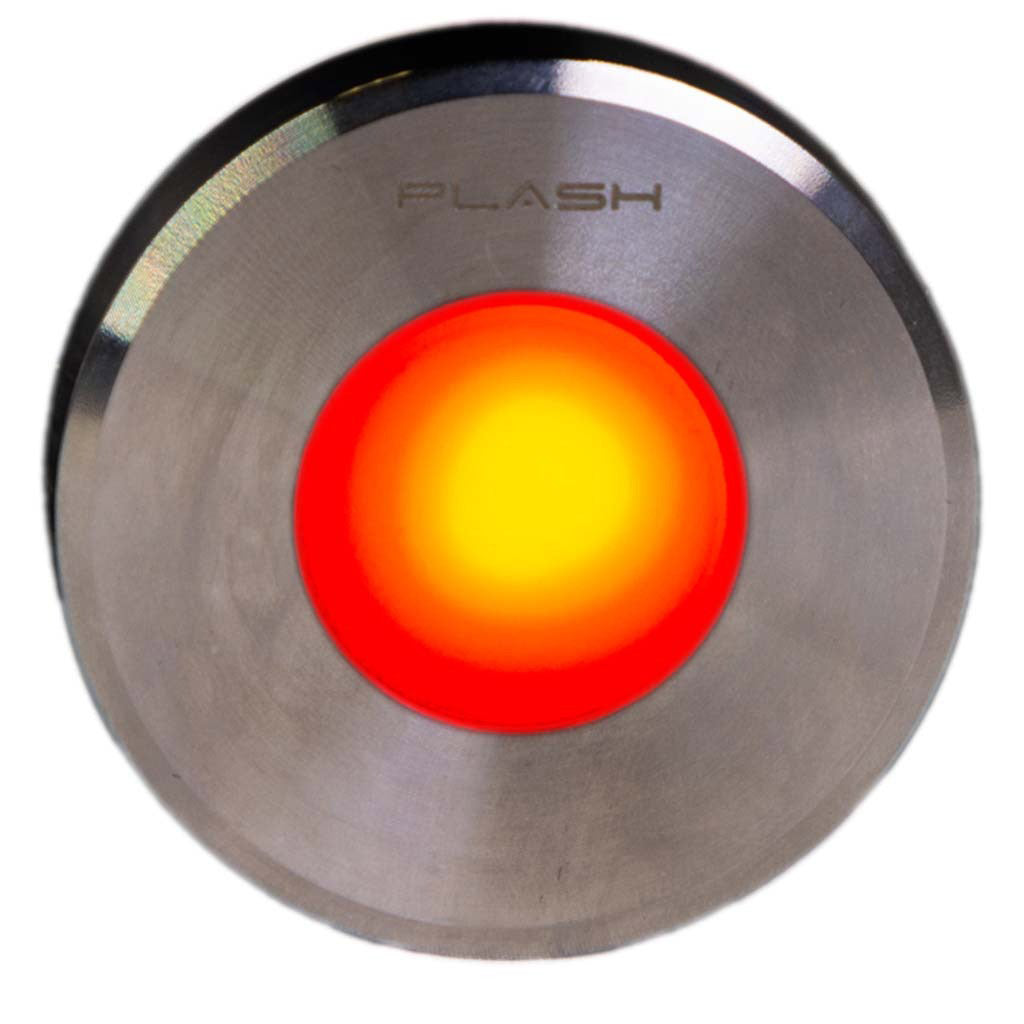 Gravity LED Light- Stainless Steel - Red