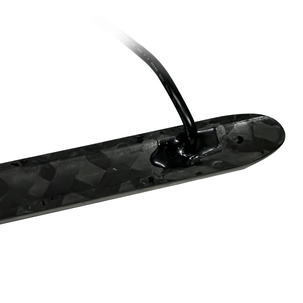 Pipe Mounted T-top Light LED Brightest Linear Light White Carbon Fiber