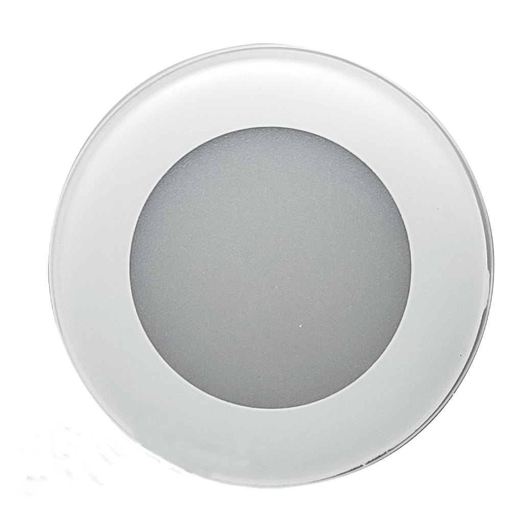 Frosted White Durable Lens Light. Surface Mounted. RGB LED Decklight. Plashlights.