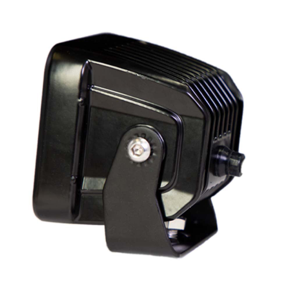 X2-Cube - FLOOD Black matte powder coated housing Extremely Bright Blacked Out Design Deautch Connector Plash Marine
